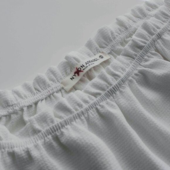 Nylon Apparel Off Shoulder Tops w/ Pompoms in S - Picture 5 of 8